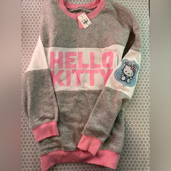 Hello Kitty Gray and Pink Sweatshirt - Picture 1 of 6